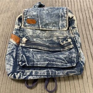 Vintage Class Act Denim Backpack